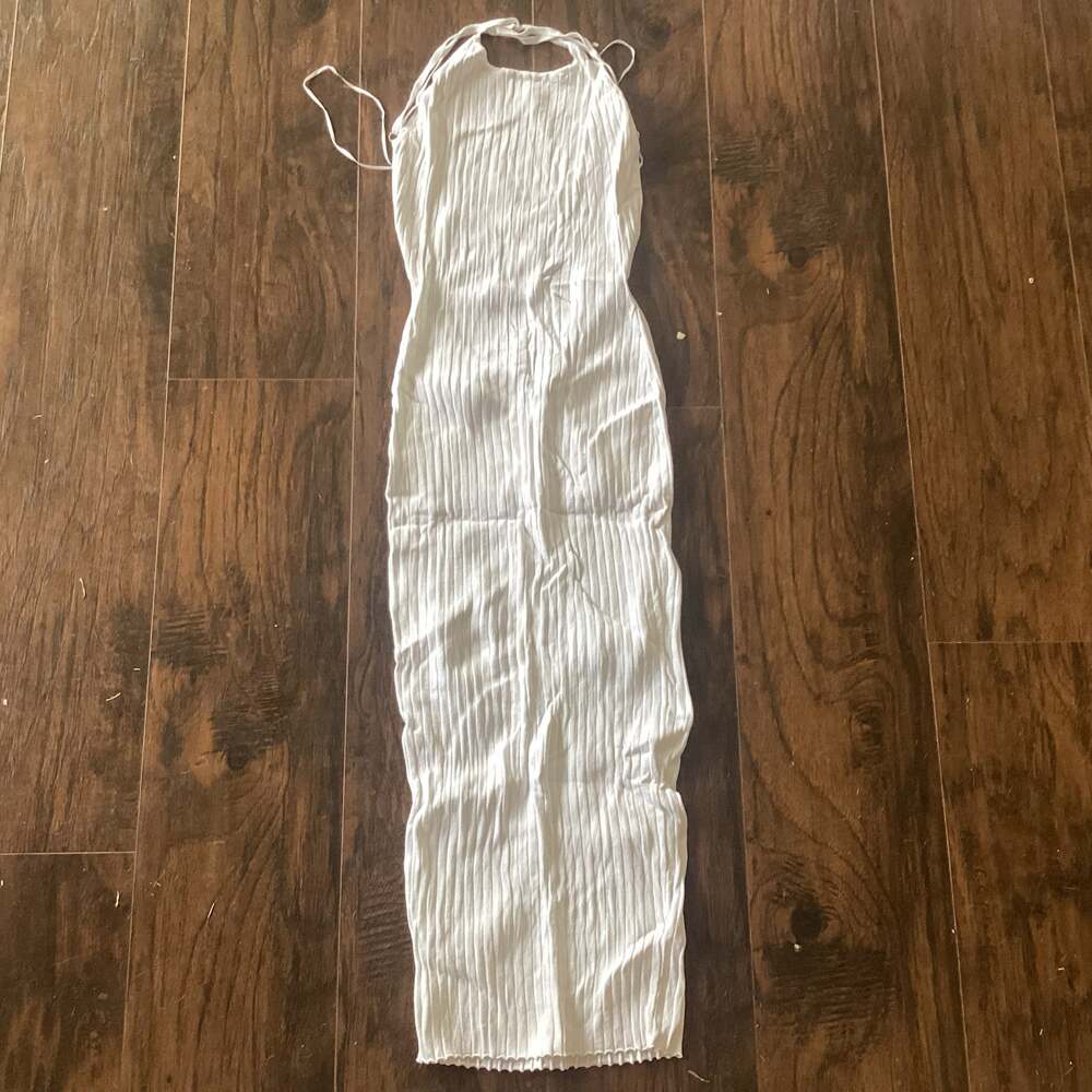 NWOT Open Back Ribbed Knit Dress - Picture 5 of 8